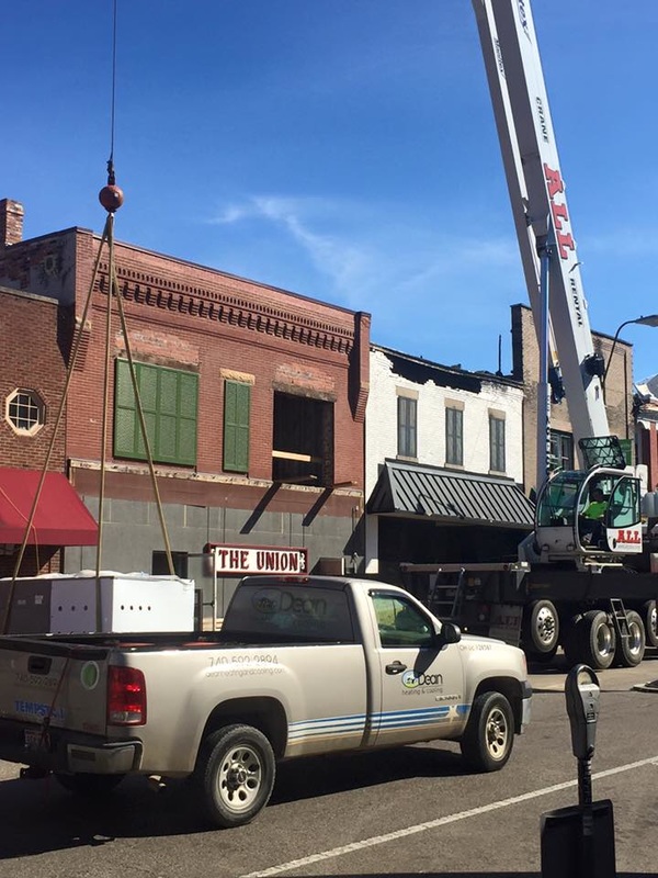 new hvac units at the union in athens, ohio