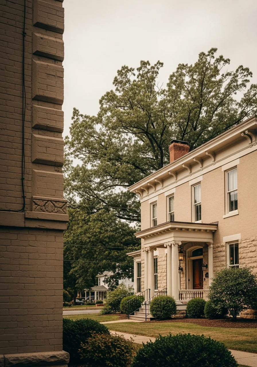 Street-level photo of a well-maintained historic home in Athens with a front porch and established landscaping.