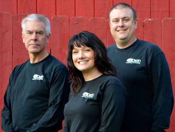 photo of ken, marjorita, and jared of dean heating and cooling